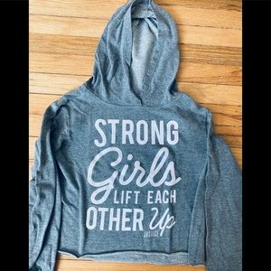 Justice Cropped Sweatshirt Size 12